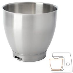 Kenwood Mixing Bowl, Stainless Steel Bowl Chef Elite Food Processor Accessories 6,7 Liter Silver