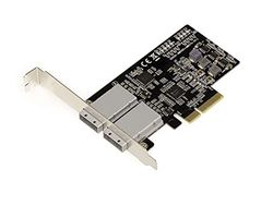 Kalea-INFORMATIQUE Tarjeta controladora PCIe 2.0 4X SAS + SATA - 6GB 8 Puertos EXTERNOS SFF8088 con chipset JMB575 JMB585
