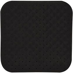 MSV Premium Shower Mat Bath Mat Bath Mat Antibacterial Non-Slip with Suction Cups – Black – Smells of Roses – Approx. 54 x 54 cm – Washable at 60 °C