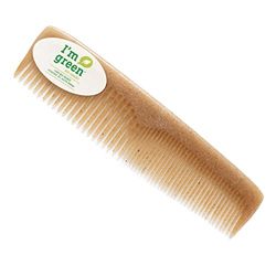 Chinchilla® Pocket Comb Made of Sugarcane | Sustainable Comb for On the Go | Transport | Travel | Camping | Vegan & Recyclable | Spruce | Plastic-Free | Pack of 1