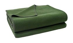 Zoeppritz Since Teto de 1828", Plaid, poliéster, viscose, 661 Dark Jade, 160 x 200 cm