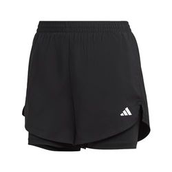 adidas W Min 2 in 1 SHO Pantaloncini, Nero/Bianco, XXS Donna