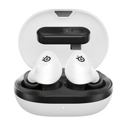 SteelSeries Arctis GameBuds do PlayStation, Bezprzewodowe Słuchawki Douszne do Gier, 2,4 GHz+BT 5.3, ANC/Przezroczystość, Bateria 40 godz., Ładowanie Bezprzewodowe, PS5, PC, Switch, Smartphone