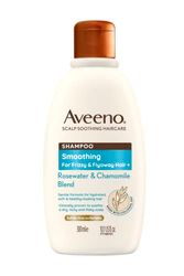 Aveeno Smoothing Rosewater and Chamomile Scalp Soothing Shampoo for Frizzy Hair 300ml