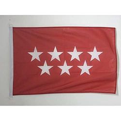 Nautische vlag Gemeenschap van Madrid 45x30cm - Madrid bootvlag - Spanje 30 x 45 cm - AZ VLAG