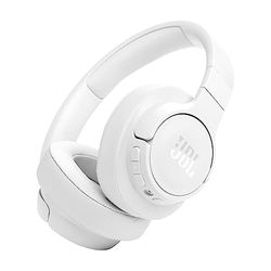 JBL Tune 770NC Cuffie On-Ear Bluetooth Wireless, con Cancellazione Adattiva del Rumore, SmartAmbient, VoiceAware, JBL Pure Bass Sound, Connessione Multipoint, fino a 70 Ore di Autonomia, Bianco