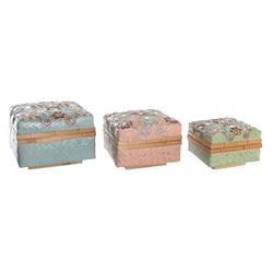 CESTA SET 3 BAMBU 29X29X22 25X17 21X15 MULTICOLOR