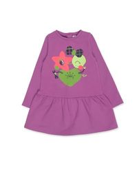 Tuc Tuc Pluche jurk voor meisjes, violet, collectie Robot Maker, Violet, 9 Maanden