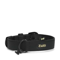 Två unisex Leo hundhalsband LE15 nubuck-svart ryggsäck, Nubuck svart, 28x35x11cm