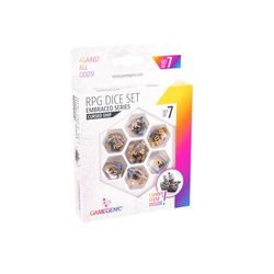 Asmodee - Gamegenic - Embraced Series - Cursed Ship (Bateau Maudit) - Set de 7 Dés JDR - Accessoire pour Jeux de société - Jeux de dés