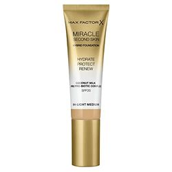 Max Factor Miracle Touch Second Skin Base de maquilhagem, tom 04, 30 ml