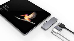 Hyper HD310A-SILVER Surface Go Hub HDMI/USB/USB-C/Jack