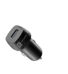 Cellularline - 12 W USB billaddare - 12W USB-billaddare - automatisk adapter för 12V/24 V cigarettändaruttag - överbelastnings- och kortslutningsskydd - svart