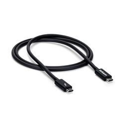 StarTech.com Cable Thunderbolt 3 Pasivo de 1m, 20Gbps, PD 100W, Vídeo 4K, Cable Thunderbolt, Compatible con USB4 / Modo Alt DP, Thunderbolt 4, USB 3.2, USB-C (TBLT34MM1M)