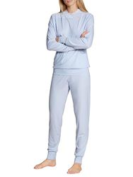 CALIDA Dam eleganta drömmar pyjamas-set, Harmony Blue, normal