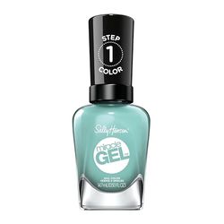 Sally Hansen Miracle Gel Nail Polish, Black and Blue Shades, Grey Matters Farbe