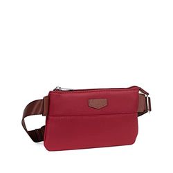 Hexagona POP-Hexagona Paris-Marsupio-da Donna-Collezione POP-Rosso-in Nylon-1 cinturino regolabile in vita-Marsupio-Marsupio-Marsupio Donna, Rosso, L : 22,5 x h : 12,5 x P : 2 cm-176949-0700-TU