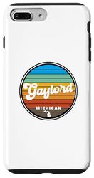 iPhone 7 Plus/8 Plus Round Retro Vintage Gaylord City Area in Michigan MI Graphic Case