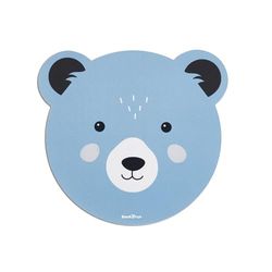 Back2Fun - Tapis de souris, Antidérapant, Accessoire de bureau taille 216 x 200 mm, Matériau polyester pour un glissement fluide, Base en caoutchouc pour une prise ferme, Design ours