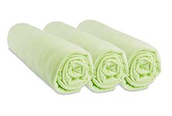 Easy Dort Hoeslaken, katoen, jersey, 50 x 100 cm, anijsgroen, 3 stuks