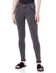 Only Onlrain Life Reg Skinny Dnm Noos Jeans, Dark Grey Denim/Detail:Mas655, S / 30L Mujer