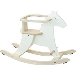 VILAC- Lot Hudada Cheval à Bascule Ivoire + arceau Horse Juguetes para apilar y Encajar, Multicolor (1129W)