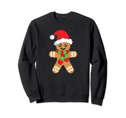 Christmas Baking Cookie Cute Gingerbread Man Sudadera