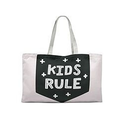 Bonamaison Printed Tote Bag, Reusable Grocery Bag, Shopping Bag, Machine Washable, Foldable, Canvas Cloth Bag with Handles, 47x42 cm