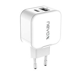 nevox USB PD Type C + QC3.0 Ladegerät | 18 Watt weiß 1760