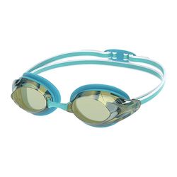 Speedo Vanquisher 3.0 Mirrored Glasögon för Kvinnor, Bachelor Button, Ljusblå, Gold Mirror, One Size