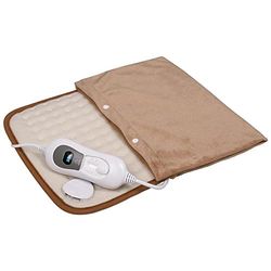 Dubbel elektrisch verwarmingskussen, 100 W, ideaal voor spierontspanning. Met zachte hoes en afmetingen 40 x 50 cm, past zich perfect aan je lichaam aan. Krijg direct therapeutische warmte.