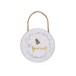 Cooksmart British Designed Motivational Quotes Plaque | Motivational Message Plaque For Home or Office | Great Friendship Gifts For Birthdays - Bee Yourself