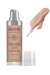 lavera Hyaluron Liquid Foundation - Cool Honey 04 - Cosmetici naturali - Vegano - Setosa, texture leggera - priva di mineraloil - Acido ialuronico naturale e olio di mandorle biologico - 30ml