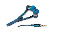 Metronic 471002 - Auriculares in-ear con cable-cremallera, azul