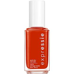 Essie ExprEssie Quick Dry Formula, Red Coral Nail Polish 180 Bolt & Be Bold