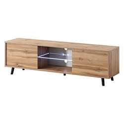 Selsey LEFYR - TV-meubel/woonkamer meubel - wotan eiken - LED verlichting met batterijen – modern