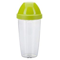Westmark Recipiente/Shaker com disco misturadora removível, capacidade: 0,5 l, altura: 18,7 cm, plástico, sem BPA, Maxi, cor: transparente/verde, 3090227A