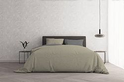 Italian Bed Linen Påslakanset för dubbelsängar, 250 x 200 cm, 250 x 200 cm, brun/grågio