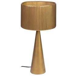 Lámpara de pie de metal con 3 focos, dorado