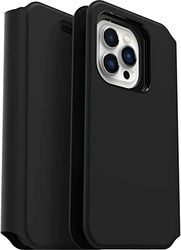 OtterBox Strada Via Case voor iPhone 13 Pro, Schokbestendig, Valbestendig, Slank, Soft Touch Beschermende Folio Case met Kaarthouder, 2x Getest volgens Militaire Standaard, Zwart