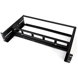 StarTech.com Conjunto Kit de trilhos DIN 2U para Rack padrão de 19 polegadas, calha DIN ajustável montado em Rack armário armação com calhas Top Hat Mini G, 12,5 kg de capacidade (ADJDINKIT)