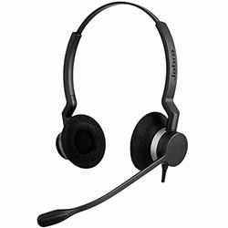 Jabra Biz 2300 - Auricular dúo con micrófono, con Cable y con cancelación de Ruido