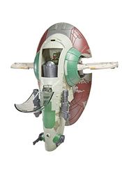 Hasbro Star Wars F38055L1 Mission Fleet Starship Skirmish, Boba Fett en sterrenschip, figuur van 6 cm en voertuig voor kinderen,multi kleuren