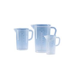 vitlab 441941 Vaso Medidor, polipropileno, erhabene Escala, 500 ml (12 unidades)