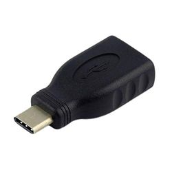 aisens A108 – 0323 – Adaptateur USB 3.1 (5 Gbps, 3 A, Type USB-C/m-a Femelle, pour téléphone Portable et Tablette) Couleur Noir