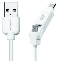 MEDIACOM 2-in-1 micro USB/Lightning-aansluiting voor smartphone en iPhone