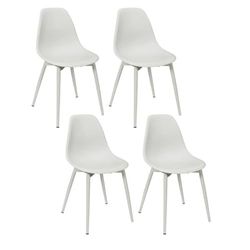 HOME DECO KIDS, HD7481, Lot de 4 Chaises, Modèle Lina, Enfant Design scandinave Moderne, Confortable et Robuste, idéale pour Chambre ou Salon, Facile à Entretenir, L 37,7xH 58,5xP 31 cm, Gris