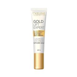 Eveline Cosmetics Gold Lift Expert - Crema per occhi antirughe con oro 24 carati, 15 ml