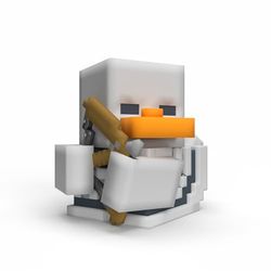 TUBBZ Pierwsza edycja: Minecraft - szkielet cosplay gumowa kaczka winylowa figurka