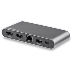 StarTech.com Adaptador Multipuerto USB C para Dos Monitores HDMI 4K PD 3.0 de 100W - Docking Station Windows USB Tipo C de Vídeo Doble